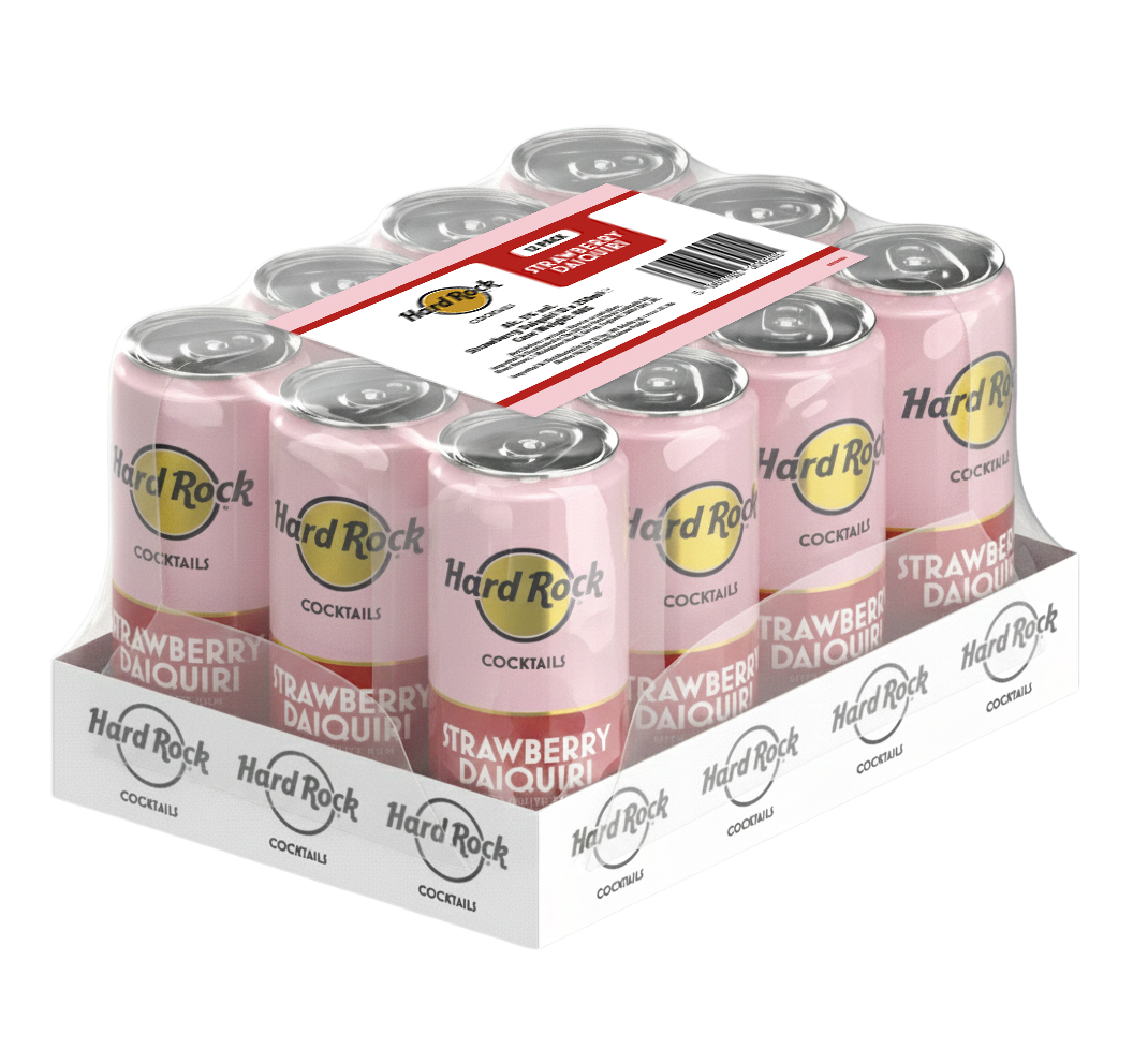Hard Rock 12 x 250ml Strawberry Daiquiri