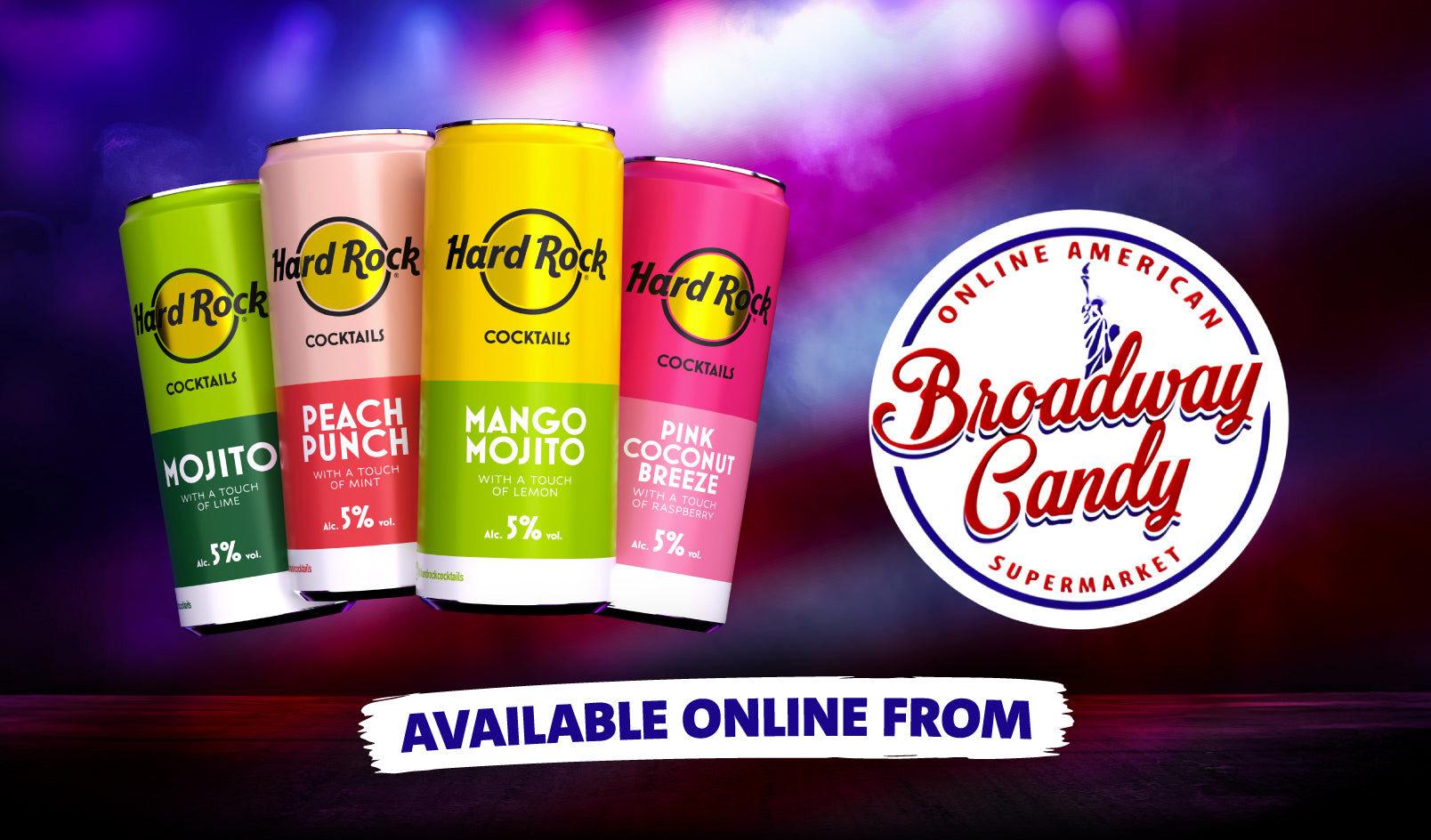 Hard Rock Cocktails Partners with Broadway Candy, Bringing Iconic Flavours to New Fans
